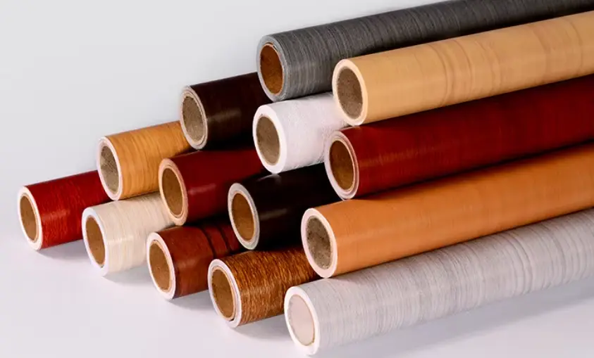 Wood Effect Pvc Pet Pp Decorative Kitchen Vinyl Film